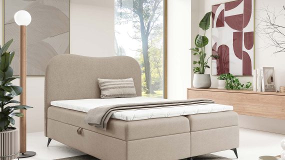 Miniaturka 11 - Loftowe łóżko z pojemnikiem automat sprężynowy Neo