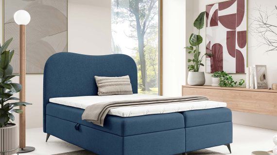 Miniaturka 14 - Loftowe łóżko z pojemnikiem automat sprężynowy Neo