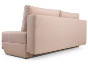 Miniaturka 12 - Beżowa sofa tapicerowana konstrukcja oparcia od tyłu