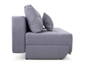 Miniaturka 3 - Tapicerowana sofa szara profil z widocznym pojemnikiem
