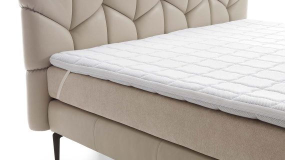 Miniaturka 4 - Łóżko kontynentalne na wysokich nogach Bari