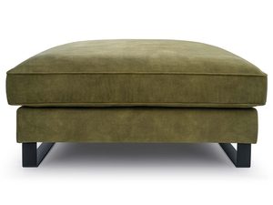 Miniaturka 1 - Zielona Pufa na Metalowych Nóżkach Amara