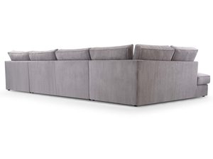 Miniaturka 5 - Tapicerowany narożnik modułowy beżowy z funkcją relaks