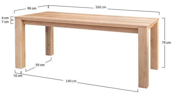 Miniaturka 11 - Skandynawski klasyczny dębowy stół Gaia