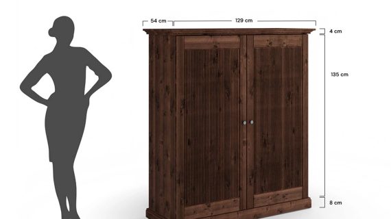 Miniaturka 12 - Nowoczesna szafa 70 cm tabacco 2-drzwiowa Kalari