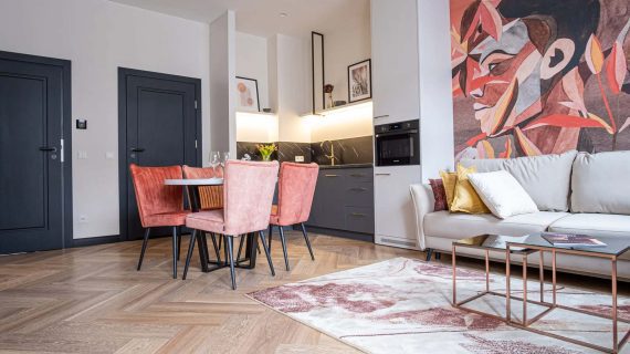 Miniaturka 12 - Krzesło ergonomiczne tapicerowane dębowe nogi Lab