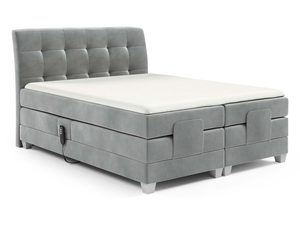 Miniaturka 2 - Nowoczesne łóżko elektrycznie regulowane pikowane zagłowie Santa