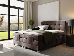 Miniaturka 13 - Nowoczesne łóżko elektrycznie regulowane pikowane zagłowie Santa