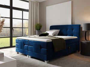 Miniaturka 10 - Nowoczesne łóżko elektrycznie regulowane pikowane zagłowie Santa