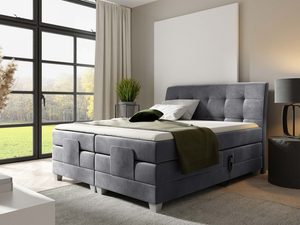 Miniaturka 8 - Nowoczesne łóżko elektrycznie regulowane pikowane zagłowie Santa