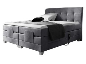 Miniaturka 3 - Nowoczesne łóżko elektrycznie regulowane pikowane zagłowie Santa