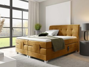 Miniaturka 7 - Nowoczesne łóżko elektrycznie regulowane pikowane zagłowie Santa