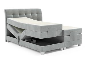 Miniaturka 4 - Nowoczesne łóżko elektrycznie regulowane pikowane zagłowie Santa