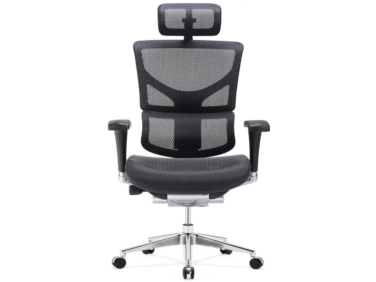 Ergonimiczny Fotel  ERGOFLY SAIL Alum T-07 Grey