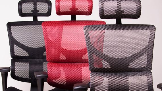 Miniaturka 5 - Ergonomiczny Fotel ERGOFLY SAIL T-02 Red