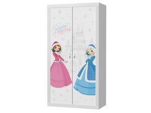 Miniaturka 3 - Szafa dziecięca biała z motywem śnieżnych księżniczek perspektywa