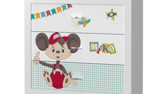 Miniaturka 4 - Komoda Leo grafika dziecięca z nadrukiem bajkowym