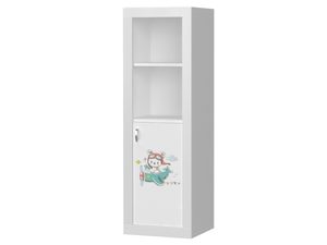 Miniaturka 6 - Regał dziecięcy biały z motywem pieska w helikopterze perspektywa