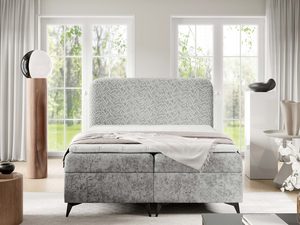 Miniaturka 18 - Narożnik tapicerowany beżowy w tkaninie plecionkowej z poduszkami oparcia