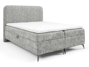 Miniaturka 3 - Narożnik beżowy tapicerowany tkaniną plecionkową ujęcie skośne