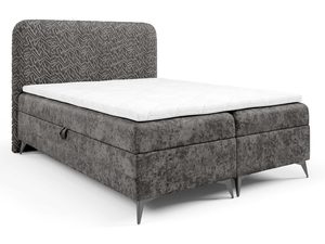 Miniaturka 11 - Narożnik w szarej tkaninie plecionkowej ujęcie skośne