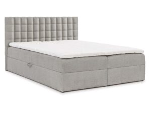 Miniaturka 8 - Szare łóżko tapicerowane z pikowanym zagłówkiem