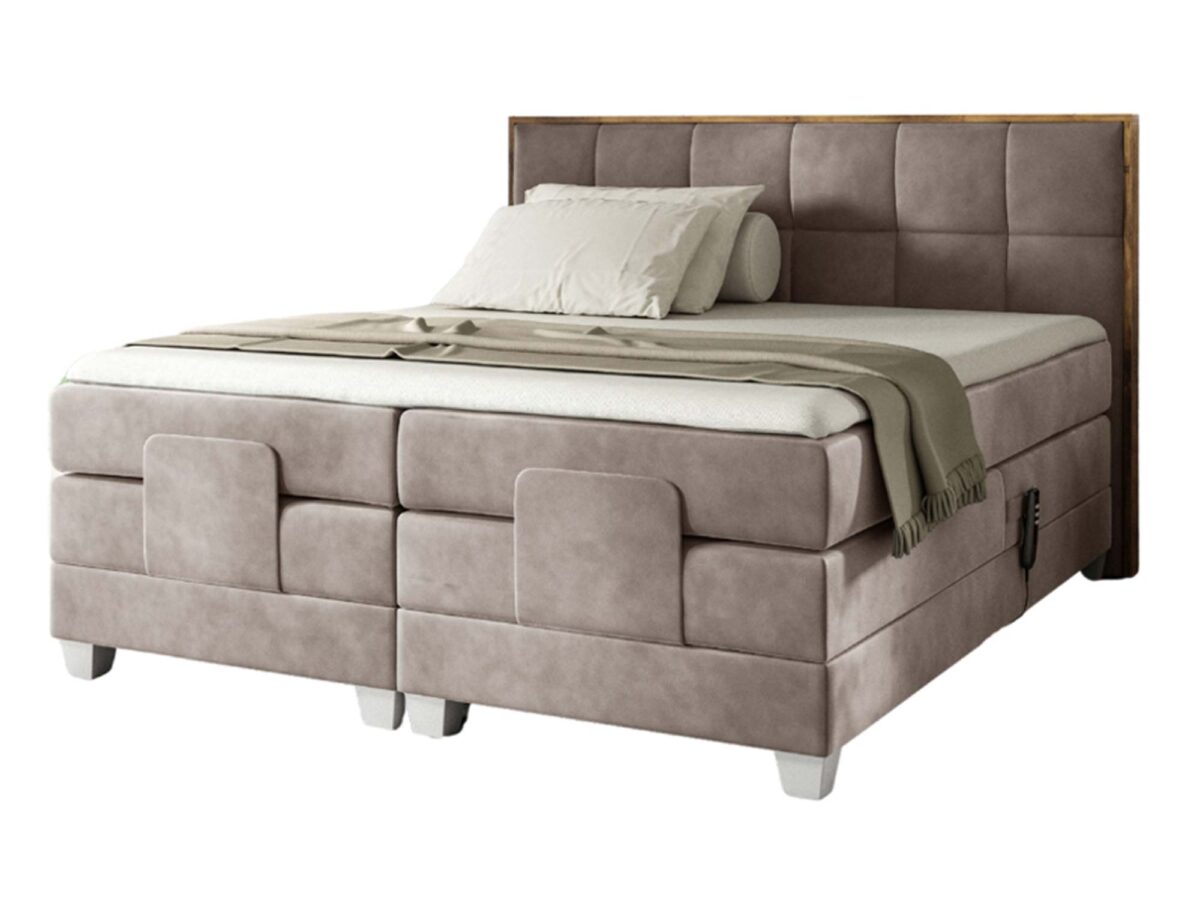Nowoczesne łóżko ozdobne przeszycia elektrycznie regulowane Venita