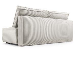 Miniaturka 6 - Tył sofy w jasnoszarym sztrusku z widoczną konstrukcją oparcia