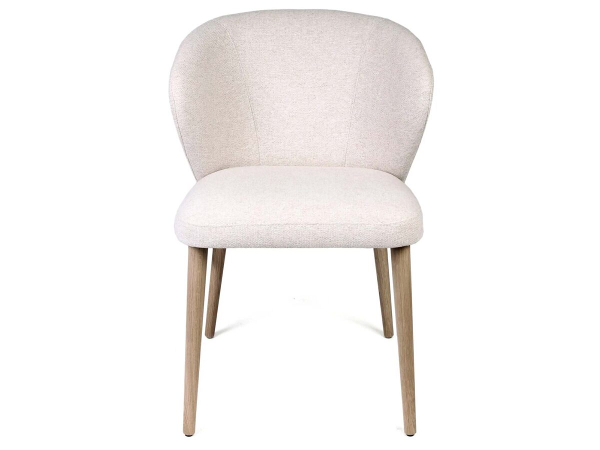 Skandynawskie dębowe krzesło tapicerowane Loma 3