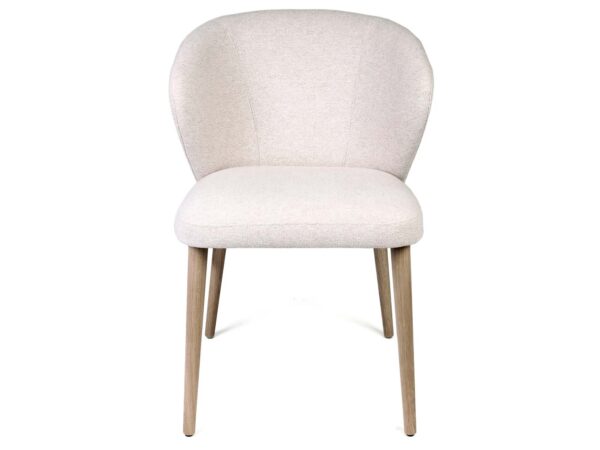 Skandynawskie dębowe krzesło tapicerowane Loma 3