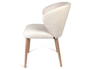 Miniaturka 2 - Skandynawskie dębowe krzesło tapicerowane Loma 3