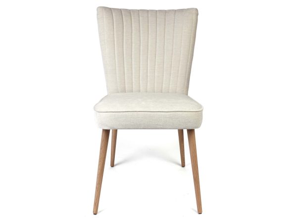 Krzesło ergonomiczne tapicerowane dębowe nogi Lab