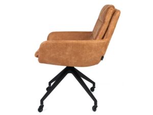 Miniaturka 2 - Nowoczesny fotel obrotowy 360° tapicerowany Balea 2