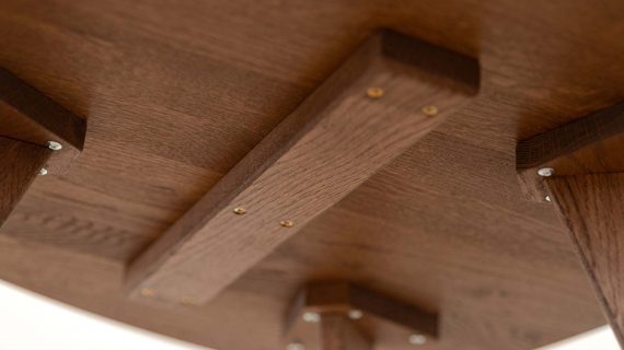 Miniaturka 4 - Klasyczny nowoczesny dębowy stolik 95 cm Basic