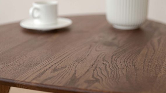 Miniaturka 3 - Klasyczny nowoczesny dębowy stolik 95 cm Basic