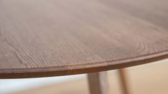 Miniaturka 6 - Klasyczny nowoczesny dębowy stolik 90 cm Basic