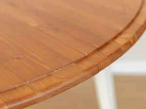 Miniaturka 5 - Dębowy blat okrągłego stołu z zaokrągloną krawędzią