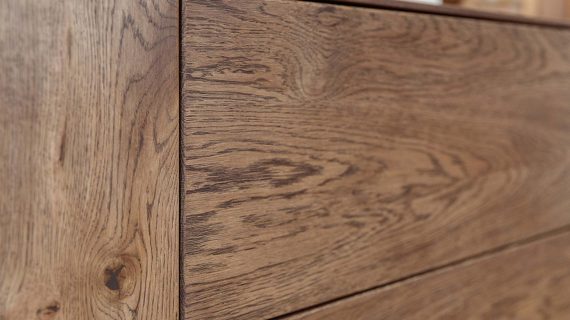 Miniaturka 14 - Nowoczesna dębowa szafka RTV 185 cm Essentia