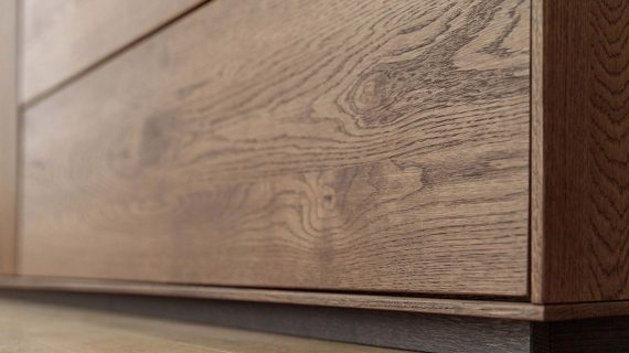 Miniaturka 6 - Nowoczesna dębowa szafka RTV 185 cm Essentia