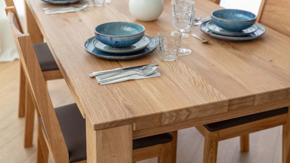 Miniaturka 1 - Skandynawski klasyczny dębowy stół Gaia
