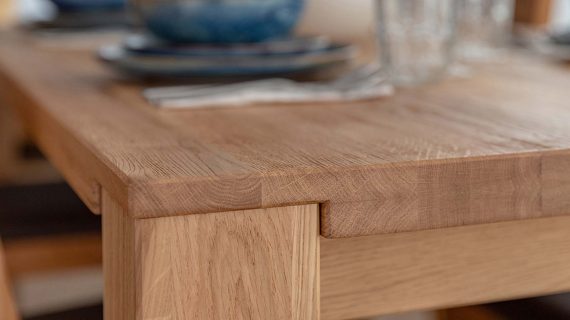 Miniaturka 3 - Skandynawski dębowy klasyczny stół Gaia