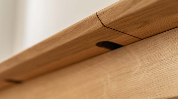 Miniaturka 11 - Minimalistyczny rozkładany dębowy stół Basic