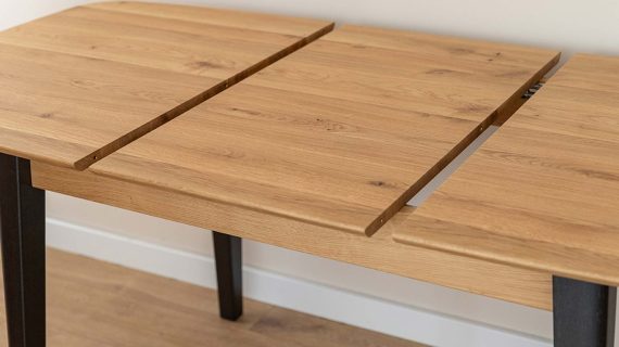 Miniaturka 3 - Minimalistyczny rozkładany dębowy stół Basic