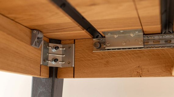 Miniaturka 7 - Minimalistyczny rozkładany dębowy stół Basic