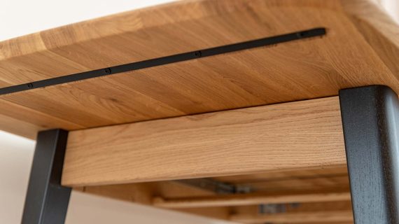 Miniaturka 8 - Minimalistyczny rozkładany dębowy stół Basic