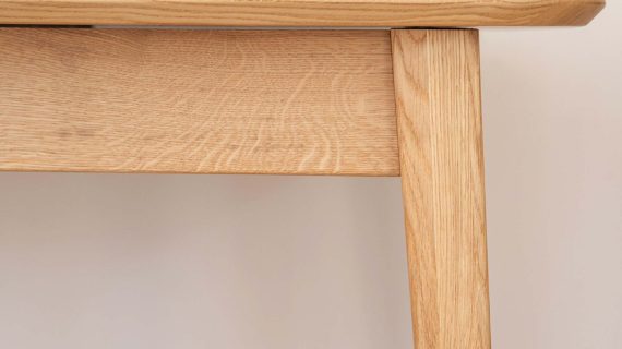 Miniaturka 14 - Klasyczny nowoczesny dębowy stół 120 cm Basic