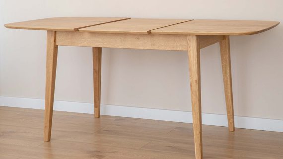 Miniaturka 7 - Klasyczny nowoczesny dębowy stół 120 cm Basic