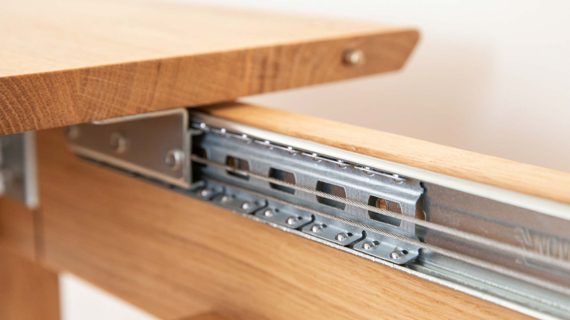 Miniaturka 12 - Klasyczny nowoczesny dębowy stół 120 cm Basic