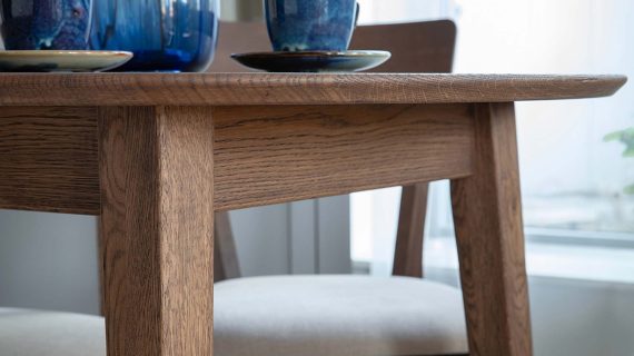 Miniaturka 1 - Dębowy stół 110 cm tabacco 210 cm Basic