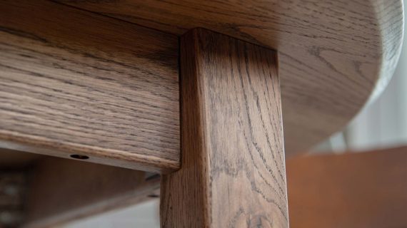 Miniaturka 3 - Dębowy stół 90 cm tabacco 140 cm Basic